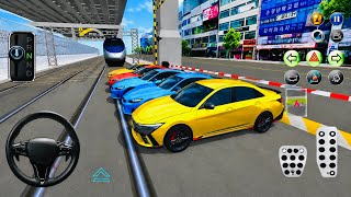 New Hyundai Elantra N vs Bullet Train 💥 Epic Supercars Mega Crash Test | 3D Driving Class Gameplay  screenshot 3