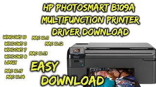 Kan ikke læse eller skrive Rust Snavs HP Photosmart B109a multifunction printer Driver Download - YouTube