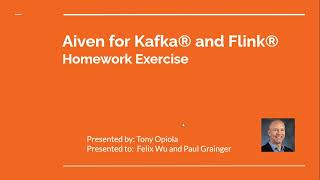 Aiven Assignment Kafka Flink