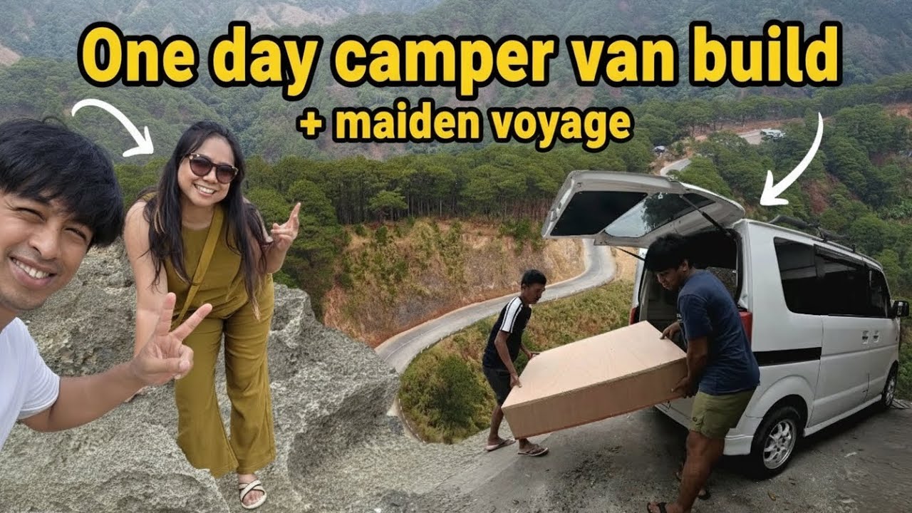 Hindi Planado, Pero Sulit | One Day Camper Van Build & Pangasinan Beach Trip | Hal sa Byahe