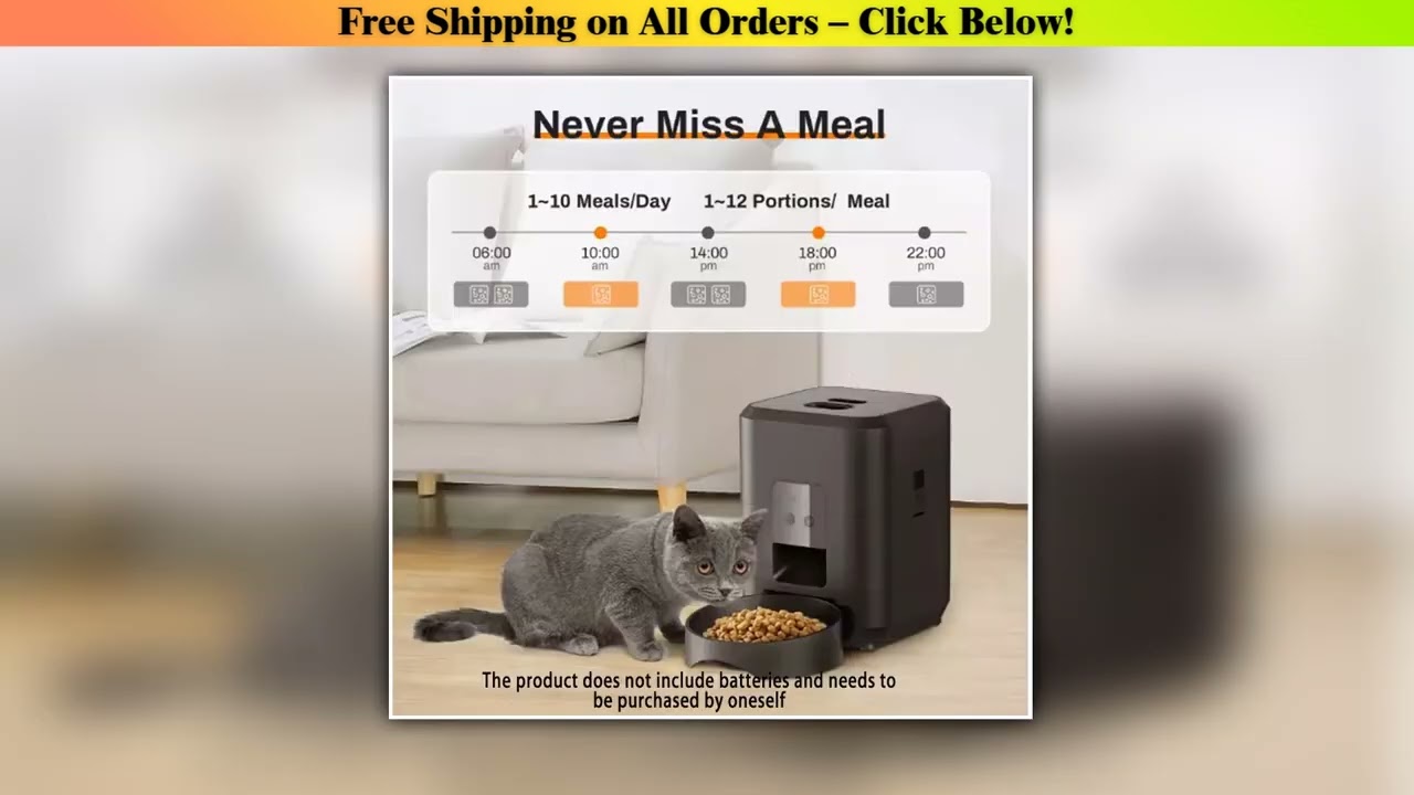 2L Smart Pet Feeder Automatic Cat Food Dispenser Cat Dog Bowl Automatic Cat Feeder Dog Slow Food