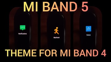 Mi band 4 custom firmware w/ Mi band 5 theme