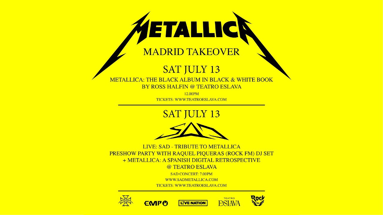  Metallica party in-between Madrid shows July 13th 2024 with SaD Tribute Bildidee 