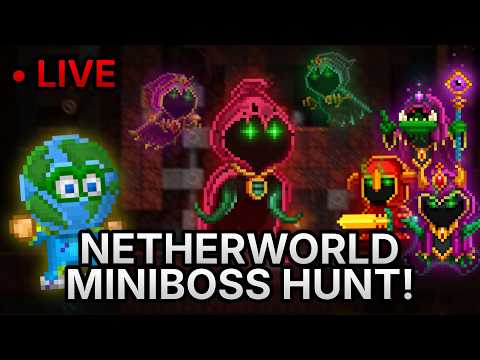 Pixel Worlds LIVE Grinding Netherworld Miniboss Hunt Event (2)