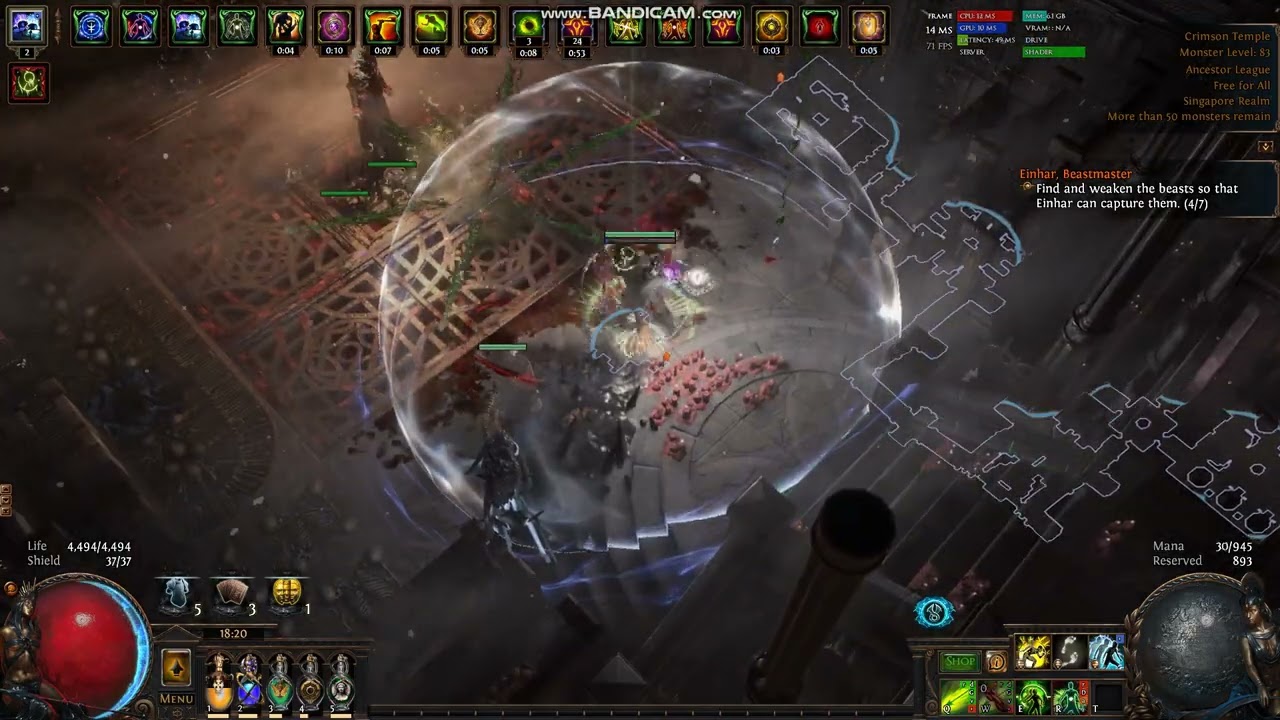 Pathfinder Magic Find Caustic Arrow 3.22 Ancestor IIQ 100% IIR 470% 8 Mods Crimson Temple