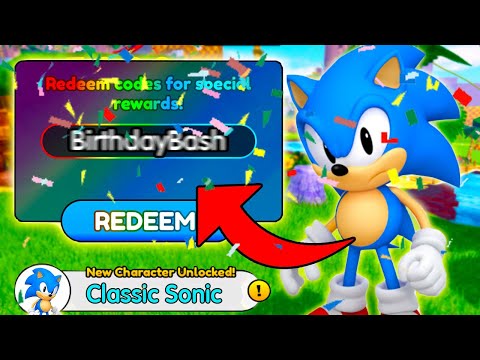 NEW* SECRET BIRTHDAY CLASSIC SONIC UPDATE CODES in SONIC SPEED SIMULATOR  CODES (ROBLOX) 