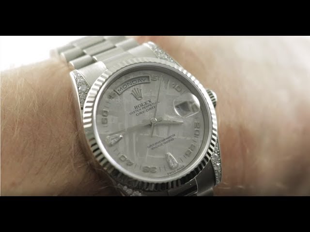 rolex day date meteorite