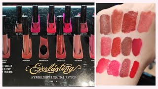 Celebrity KVD Beauty || كي في دي بيوتي - Everlasting Hyperlight Vegan Transfer-Proof Liquid Lipstick -swatches Net Worth