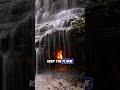 This Flame Has Burned Inside a Waterfall for 40 Years