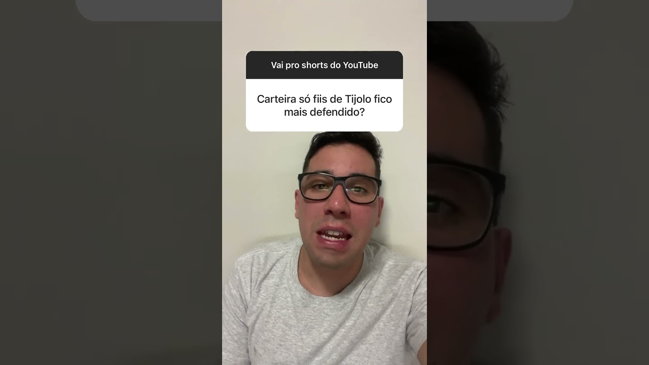 Faz sentido ter uma carteira apenas de tijolo?