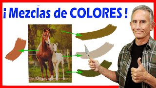 😲 ¡MEZCLAS de COLORES ¡Cómo hacer los COLORES DIFÍCILES con Óleos! 👌👌👌