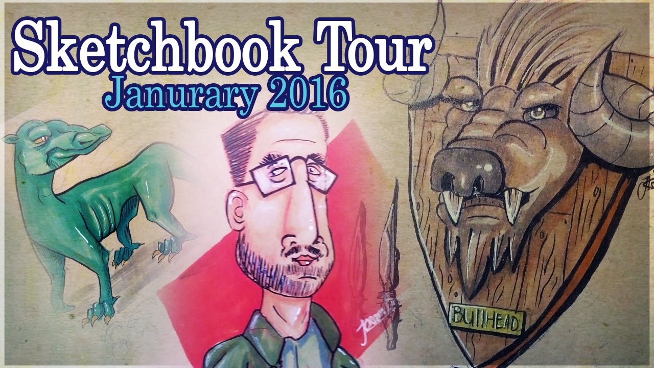 SKETCHBOOK TOUR - January 2016 - YouTube