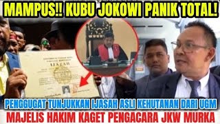 Download Lagu MAJELIS HAKIM KAGET. ADA IJASAH SARJANA KEHUTANAN ASLI UGM. KUBU JKW KIAN TERPOJOK⁉️ MP3