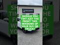 Should you tint just the Front Two Windows of your new truck/suv ? Watch this before deciding