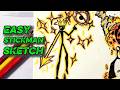 How to Draw Stickman with Light Powers ⚡ | Glow Effect Stickman Drawing Step by Step (Easy Tutorial)