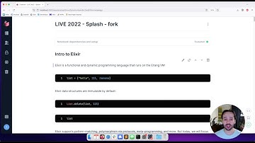 Meta programmable functional notebooks with Livebook - José Valim - Live Programming at SPLASH 2022