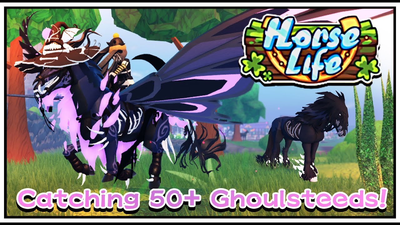 [Roblox: Horse Life] I Caught 50+ Wild Ghoulsteeds Before The Halloween Event Ended!