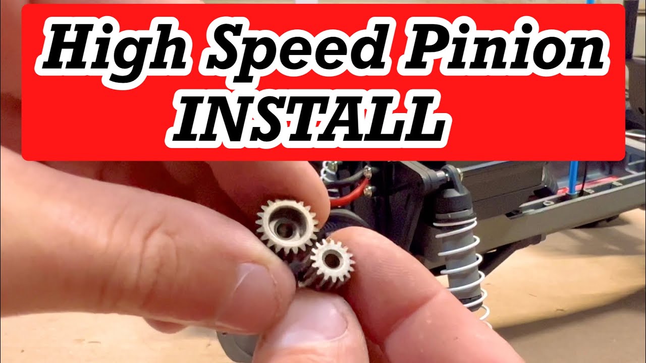 How to Install the HIGH SPEED PINION GEAR in a Traxxas Stampede 2wd YouTube