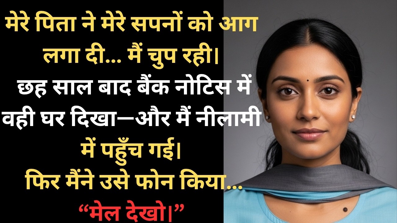 पिता ने मेरी पढ़ाई रोकी… 6 साल बाद बैंक नीलामी में मैंने वही घर खरीद लिया | Emotional Hindi Story