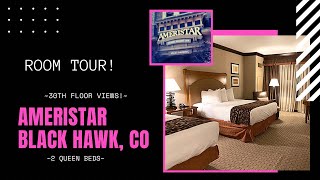 Black Hawk, Colorado Ameristar Casino Hotel Resort Room Tour 2 Queen Beautiful Mountain Views