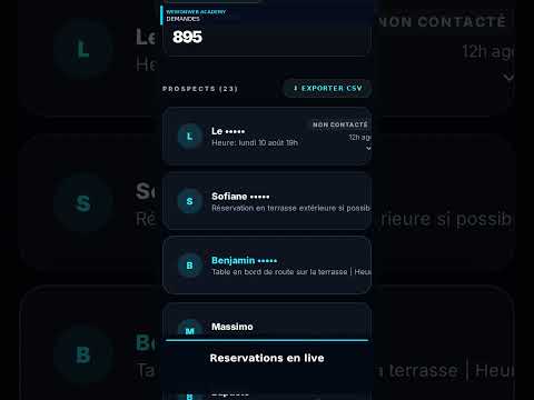 M1 — Connexion Dashboard