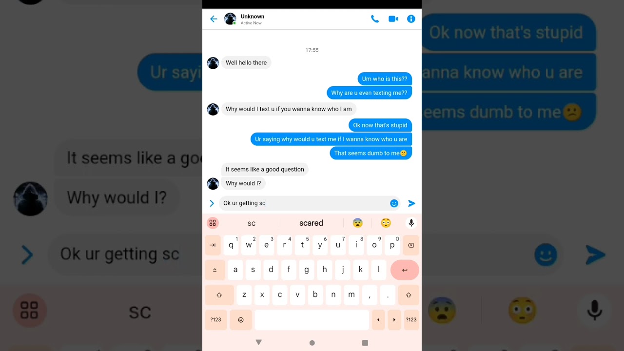 Unknown texting story | never respond to unknown numbers |