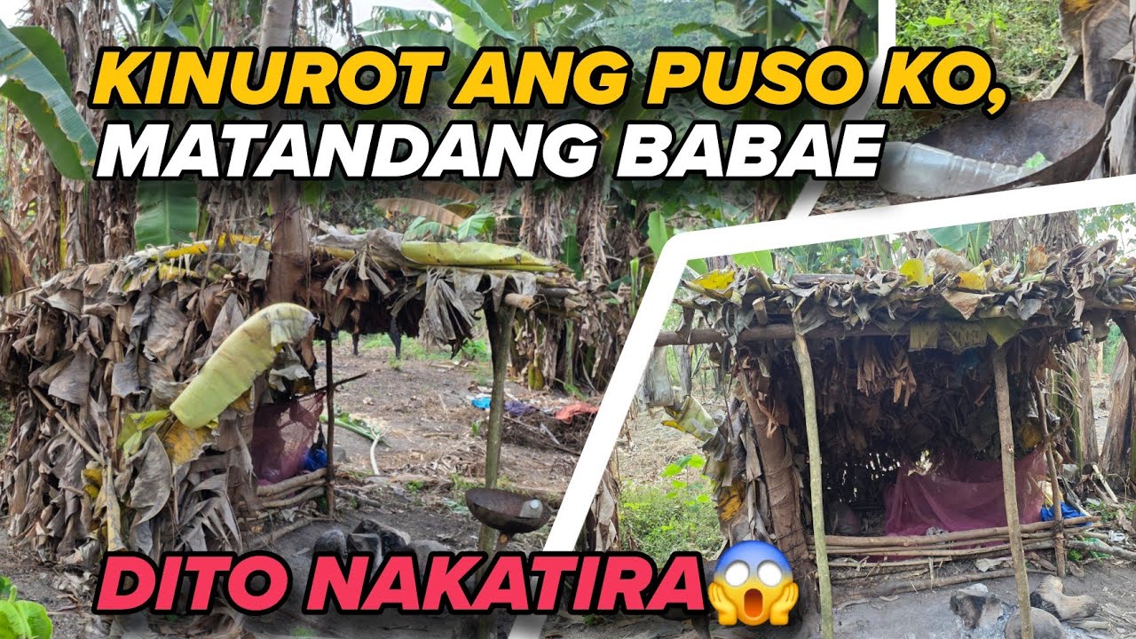 DITO SIYA NATUTULOG BAHAY KUBO GAWA SA DAHON NG SAGING 