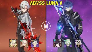 C1 Arlecchino Mono Pyro &amp; C2 Flins Lunar Charge - Spiral Abyss Luna V Genshin Impact