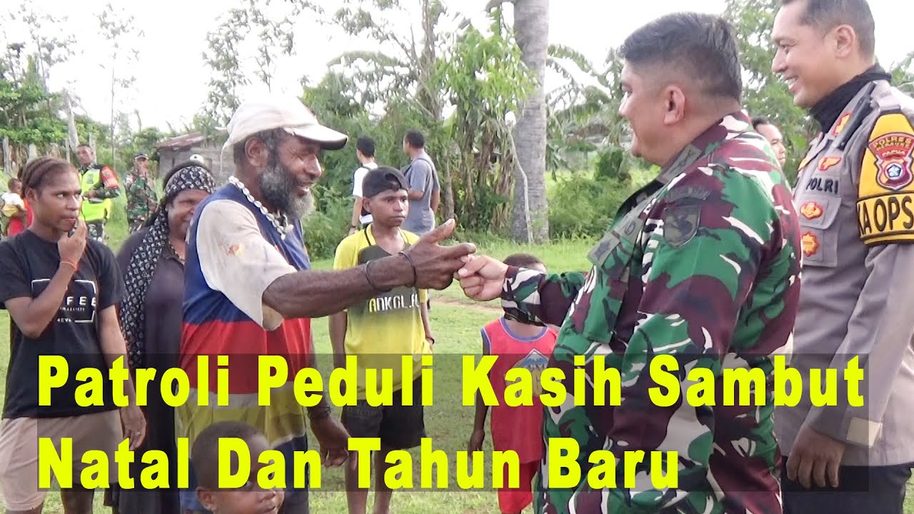 Kodim 1707/Merauke Bersama Polres Merauke Gelar Patroli Peduli Kasih Sambut Natal Dan Tahun Baru