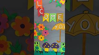 Welcome back to school board decoration ideas  classroom decor ideas #shortsfeed #craftideas #viral