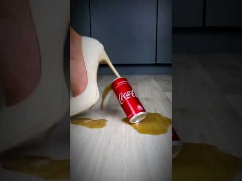 Coke + Mentos + High Heel = Must Watch #viralshorts