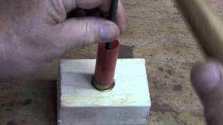 Shotshell reloading without a press - part 3 using antique tools.mov