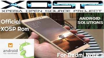 Xosp {6.0.1} Official Rom {VO-LTE support} | Redmi Note 3