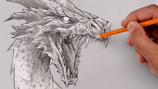 how to draw a dragon sketch saturday