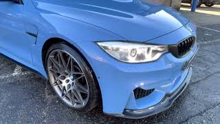 BMW M4 Competition Yas Marina Blue Walk Around Video