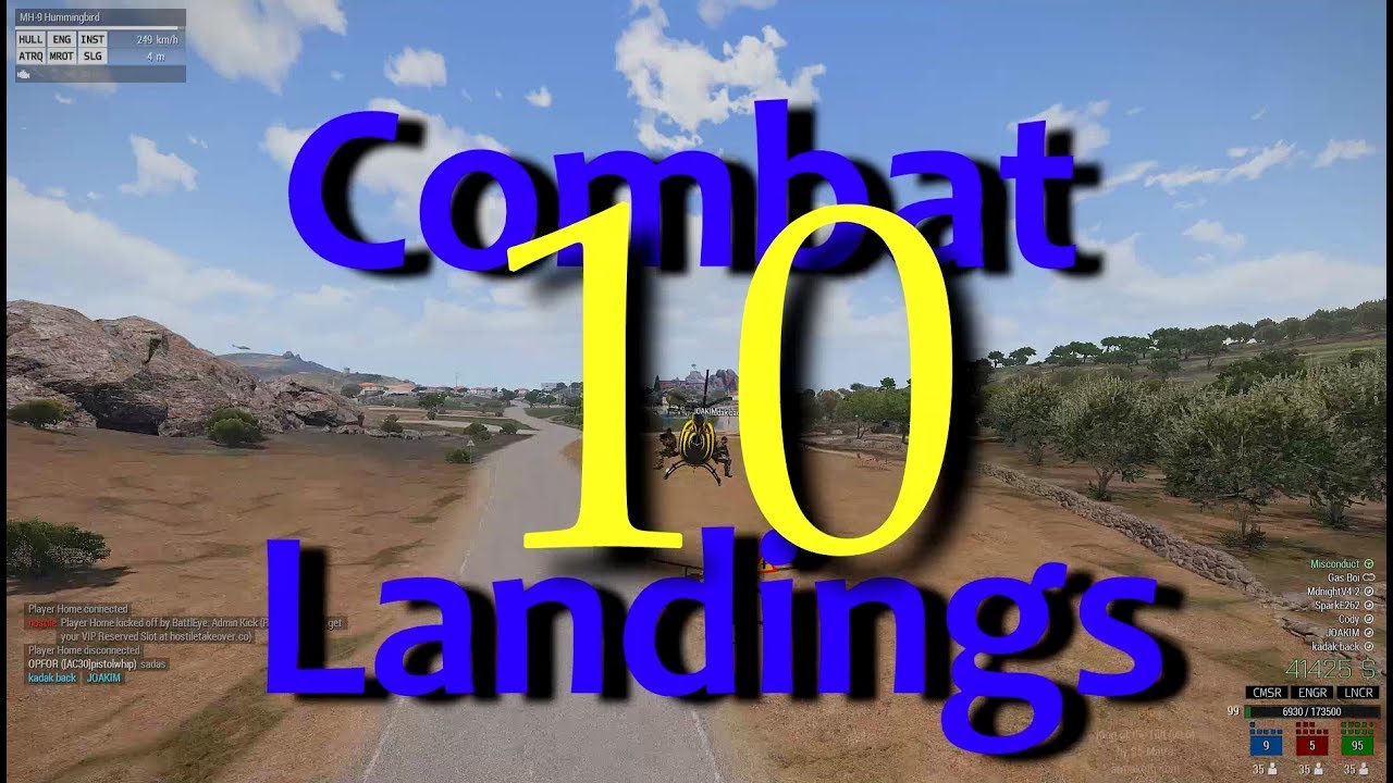 Arma 3 KOTH Best Pilot Moments: Combat Landings 10
