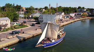 Tall Ships leave Port Dover.