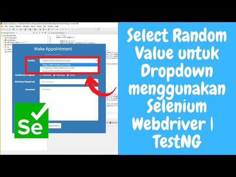 Part 6 | Bagaimana cara Select Random Value untuk Dropdown menggunakan Selenium Webdriver 2022
