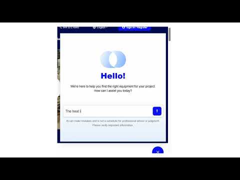 United Rentals AI Equipment Agent