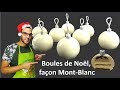 recette BOULES DE NOËL, FAÇON MONT-BLANC / Christmas balls chestnut vanilla (EG subs)