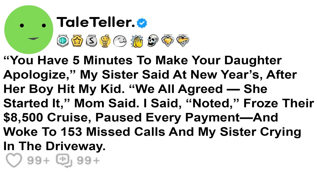 “You Have 5 Minutes To Make Your Daughter Apologize,” My Sister Said At New Year’s, After Her Boy...