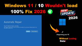 Fix Automatic Repair Loop Windows 10/11 | Your PC Didn’t Start Correctly (Full Guide)