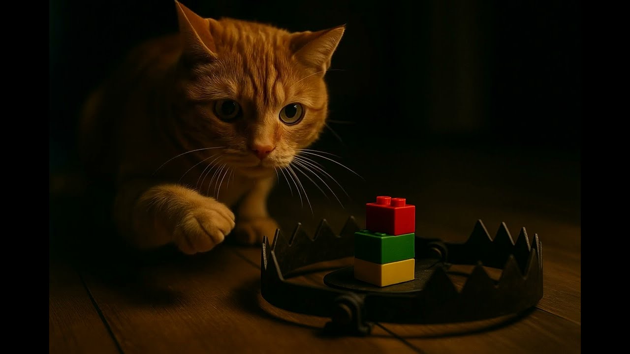 Curious Cat Faces a Dangerous Trap! 🐱😨🧩