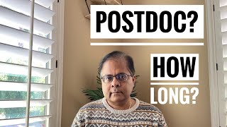 Don't be a Postdoc for Too Long!