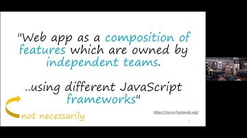Micro frontends: “extending the microservice idea to frontend development”