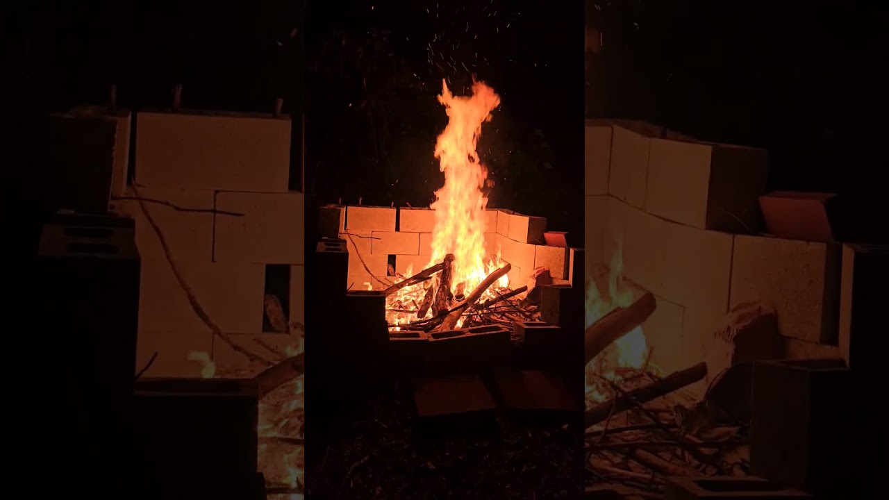 Bonfire pit christening