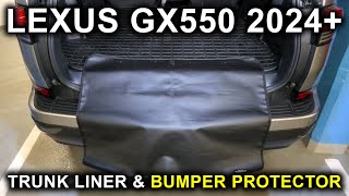 SGLEULRC Car Cargo Liner Trunk Mat For Lexus GX550 GX 550 6 Seat 2024, Tailored Leather Boot Mats Rear Trunk Cargo Tray Liners Antislip Carpet All Weather Protector Pad Interior Accessories - View #11