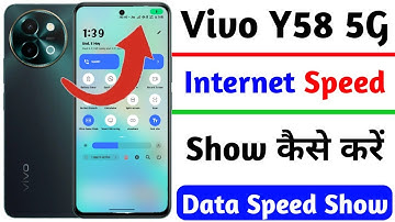 how to show internet speed on vivo y58 | vivo y58 data speed show kaise kare