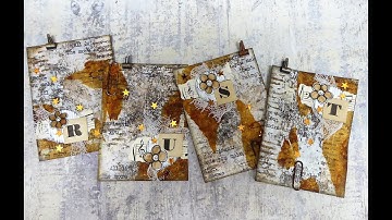 Easy rusty  tissue with rusting powder