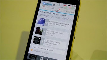 Foursquare per Windows Phone 8 - video demo @ MWC 2013 [ENG]